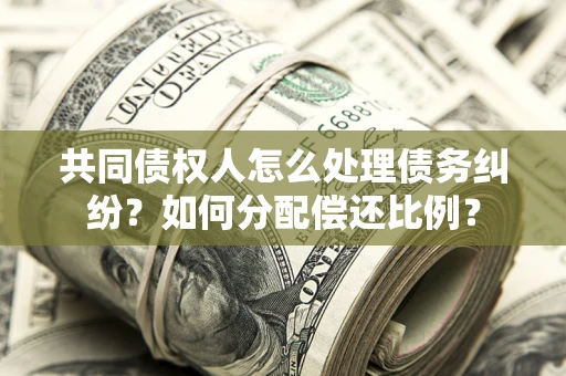 北京共同债权人怎么处理债务纠纷？如何分配偿还比例？