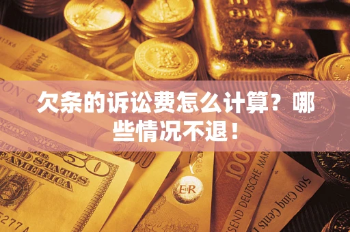 北京欠条的诉讼费怎么计算？哪些情况不退！