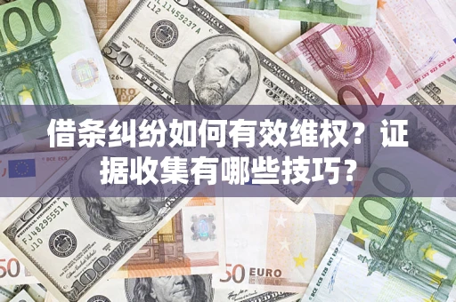 北京借条纠纷如何有效维权？证据收集有哪些技巧？