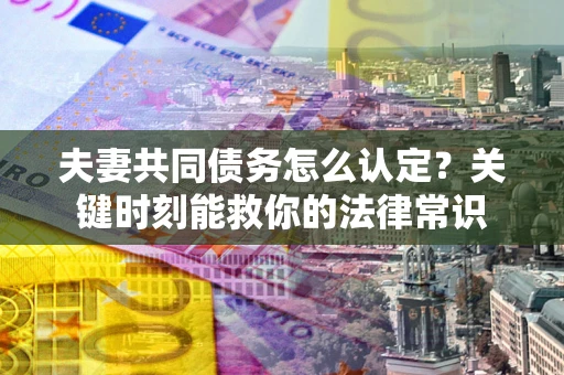 北京夫妻共同债务怎么认定？关键时刻能救你的法律常识